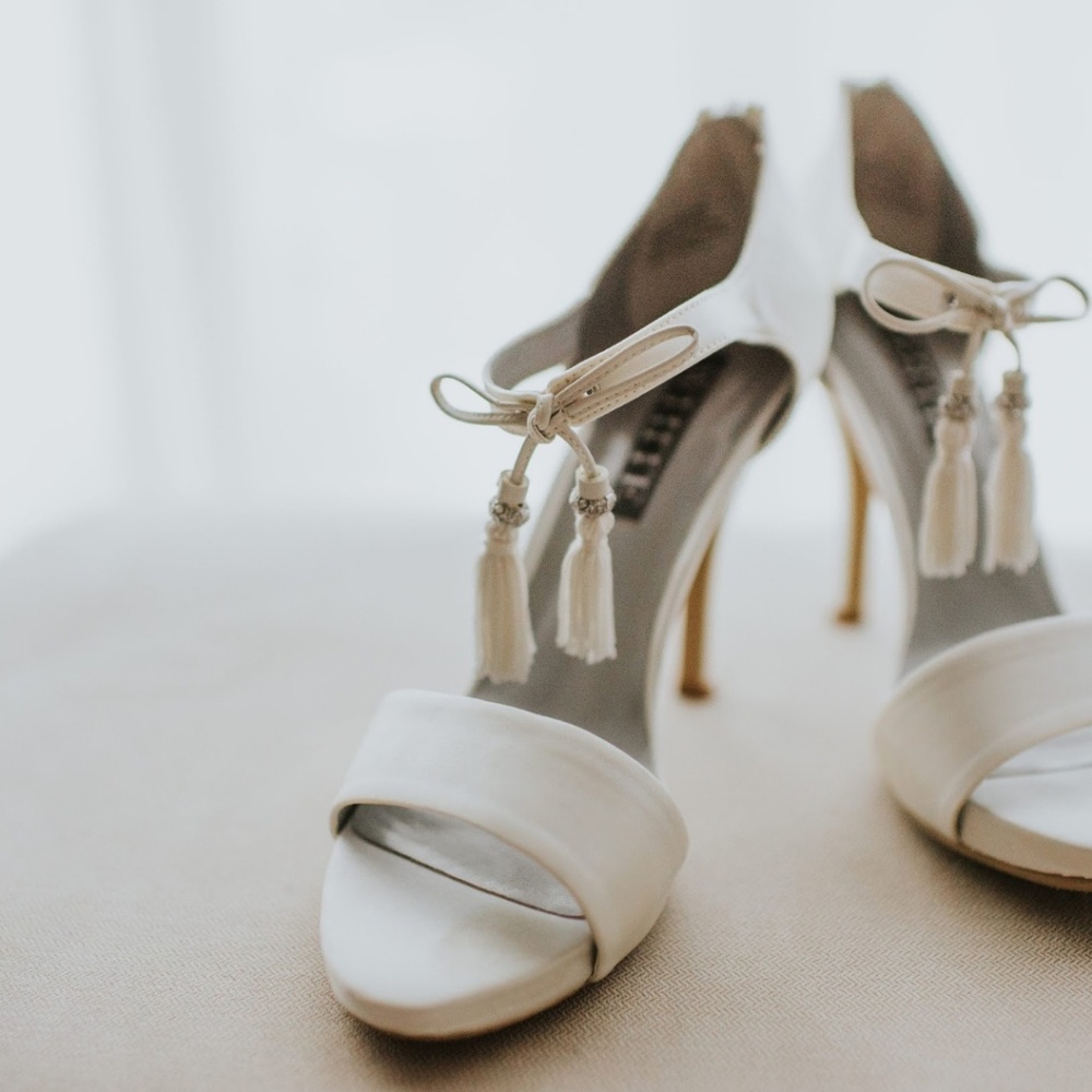 High Heeled Sandal with Tassel